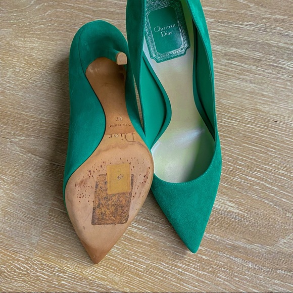 ! SOLD ! DIOR CHERIE POINTY PUMP HEELS EU 37/ US 6.5 - Picture 9 of 10